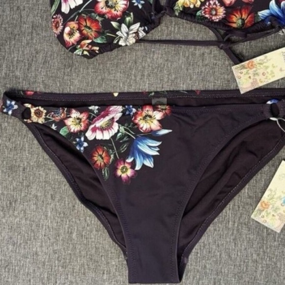 NWT Johnny Was Ombré Floral Ting Bikini Bottoms Size XL - Picture 4 of 6